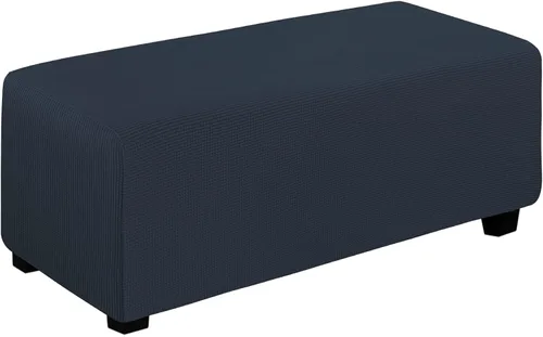 Vista 133 de Easy-Going Funda Elástica para Otomana Taburete de Almacenamiento Plegable Protector de Muebles Funda Rectangular Suave con Parte Inferior Elástica