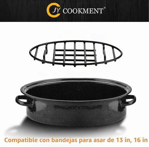 Vista 6 de Estante para asar con pies integrados, revestimiento esmaltado