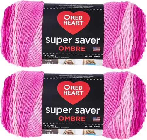 Vista 45 de Red Heart Super Saver Jumbo Ovillo de lana, Amatista