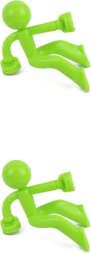 Vista 19 de Creative Wall Climbing Villain - Imanes para refrigerador, imán para colgar en la llave (negro, blanco, azul, naranja)