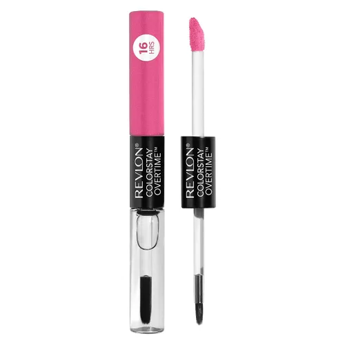 Vista 13 de Revlon Lápiz Labial Líquido con Brillo Labial Transparente, ColorStay Overtime, Regalo para Mujeres, 080 Keep Blushing, 2 ml