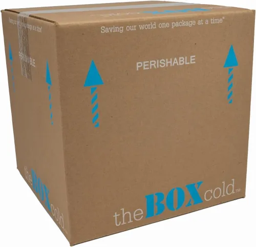 Vista 5 de Caja de envío fría aislada con enfriador de espuma, reutilizable, reciclable y multiusos, EPE USA theBOXcold