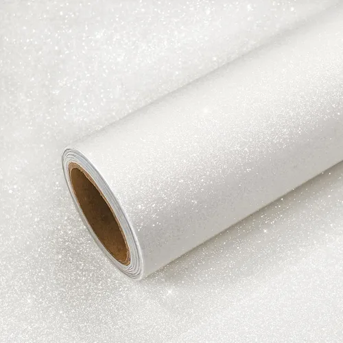 Vista 10 de VEELIKE Papel tapiz holográfico con purpurina plateada de 15.7 x 118 pulgadas, para pegar y despegar, extraíble, papel de contacto con purpurina Oro