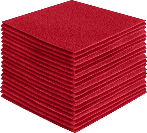 Vista 33 de FabricLA Hojas de fieltro acrílico para manualidades, cuadrados de fieltro precortados suaves de 4 x 4 pulgadas (3.9 in x 3.9 in), utiliza hojas
