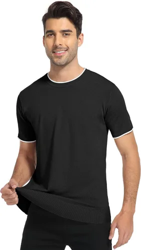 Vista 4 de Sailwind Mens Short Sleeve Crew Neck Contrast Trim Knit T-Shirt