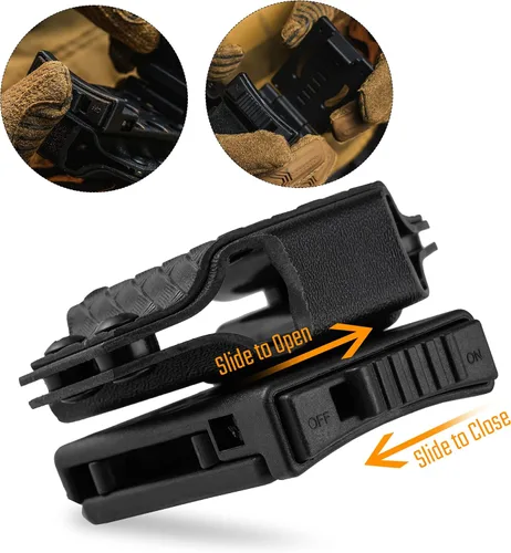 Vista 5 de TACTICAL GEEK TX1 - Funda multiherramienta EDC, funda ajustable con clip trasero para cinturón, multiherramienta no incluida (negro)