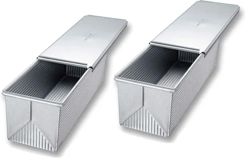Vista 10 de USA Pan Bakeware Pullman - Molde para pan, tamaño pequeño