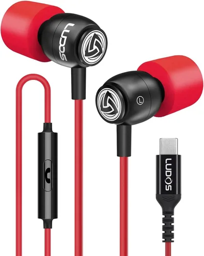 Vista 36 de Auriculares con cable Ludos Clamor, auriculares intraaurales, 5 años de garantía, auriculares con micrófono, auriculares con aislamiento de ruido