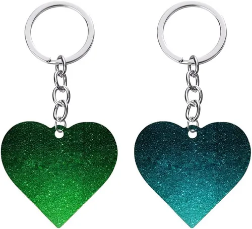 Vista 5 de Molde de silicona con forma de corazón grande, dijes de llavero de corazón de amor, moldes de resina epoxi, moldes de fundición con agujero