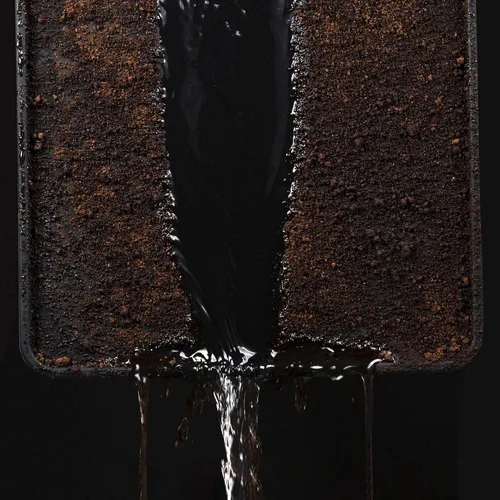 Vista 4 de Yolococa Estera de manipulación de café de grado alimenticio de goma de silicona Espresso Mat 8 pulgadas X 6 pulgadas negro