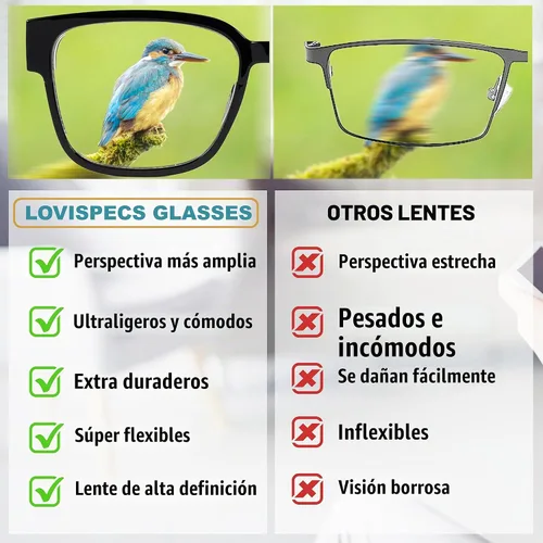 Vista 7 de Lentes miopía para distancia, visión de visión lejana, lentes de miopía para conducir miopía, lentes sin lentes de lectura Negro
