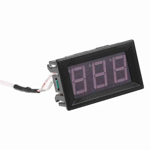 Vista 8 de Fafeicy Industrial Digital Thermometer, K Type Thermocouple Probe with LED Display, -30 to 800 Celsius, Perfect for Water Heater and Industrial Blue