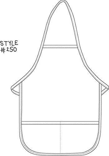 Vista 3 de DayStar Apparel Style 250 Delantal de cocina para niños y niños con dos bolsillos