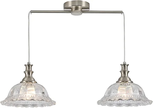 Vista 27 de HDDFL Lámpara colgante vintage moderna de vidrio verde con cable ajustable para isla de cocina, comedor, sala de estar, pasillo Verde y latón