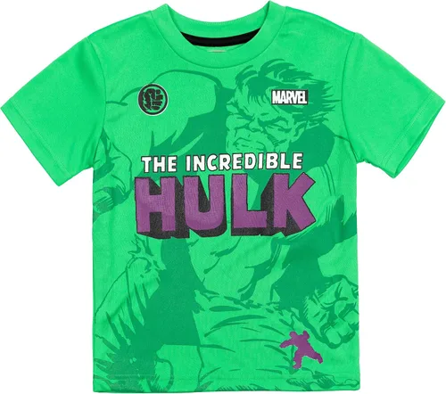 Vista 2 de Marvel Avengers - Conjunto de camiseta de manga corta y pantalones cortos de malla para niños