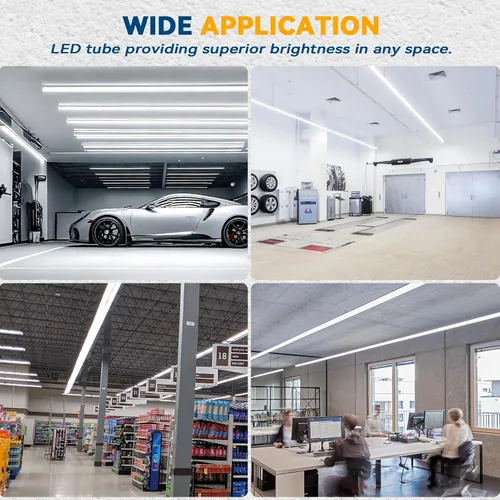 Vista 14 de JESLED Luz LED de tienda de 8 pies 100 W 15000LM ETL 10