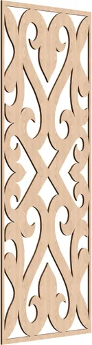 Vista 62 de Keene Paneles de pared decorativos de madera con calado, 9 3/8 pulgadas de ancho x 24 3/8 pulgadas de alto x 1/4 de alto, abedul Birch