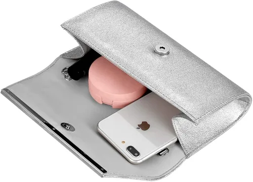 Vista 5 de BENCOMOM Bolso de mano de noche para mujer, para novia, graduación, bolso de hombro, bolso de boda, bolso de fiesta