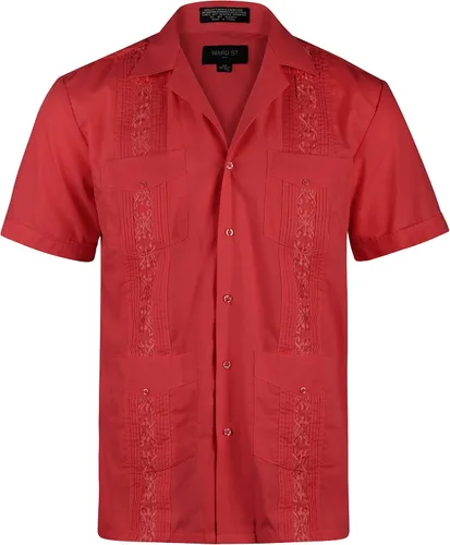 Vista 2 de Ward St Guayabera de manga corta para hombre