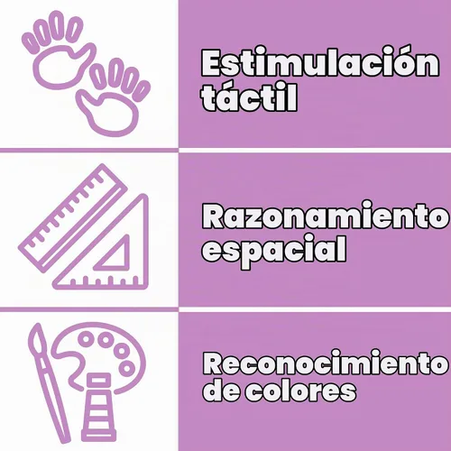 Vista 9 de Spark & Wow Spinny Gears - Tabla de engranajes de madera con 6 piezas en 3 tamaños Juguetes de causa y efecto Crea combinaciones coloridas