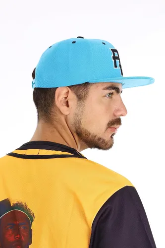 Vista 8 de Gorra Snapback con visera plana bordada en 3D PR con bandera de Puerto Rico