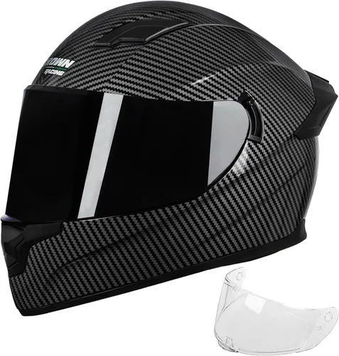Vista 7 de Cascos de Motocicleta para Bicicleta de Calle de Cara Completa Casco de Motocicleta para Motocicleta para Adultos Cascos Aprobados por DOT, F-700