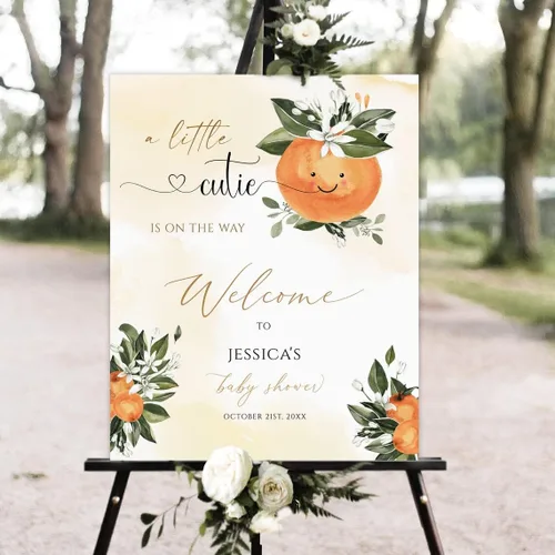 Vista 13 de Cartel de bienvenida de cactus para baby shower, suculenta baby shower