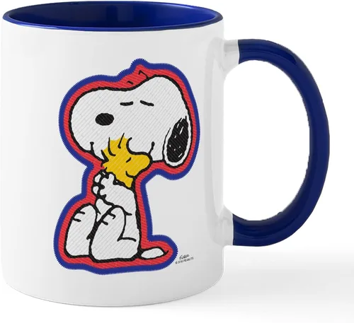 Vista 20 de CafePress Snoopy Mom Hug Mugs Taza de café de cerámica de 11 oz (11.0 fl oz)