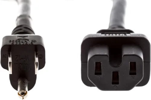 Vista 2 de CablesAndKits Cable de alimentación de CA resistente, (compatible con Cisco P/N CAB-TA-NA), 15A/125V, 14 AWG, 5-15P a C15