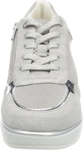 Vista 2 de Geox D Ilde A - Tenis de gamuza para mujer, gris, 8