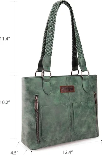 Vista 6 de Wrangler Bolso de mano para mujer, bolso occidental con múltiples bolsillos