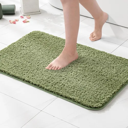 Vista 57 de MIULEE Alfombras de baño negras, suaves y pequeñas, absorbentes, antideslizantes, de secado rápido, esponjosas, para baño, bañera y duchas, lavables
