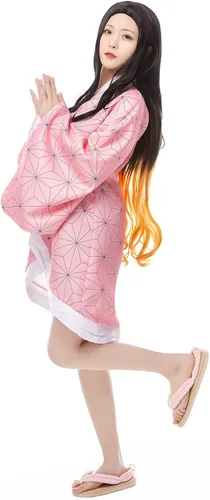 Vista 3 de Baycon Kamado Nezuko - Bata kimono para adultos