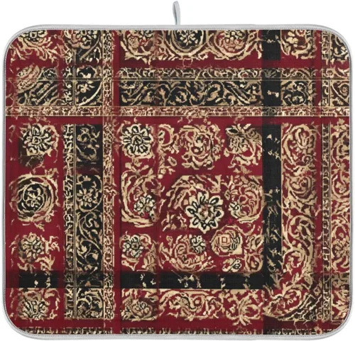 Vista 21 de Tapete de secado de platos para encimera de cocina, tapete de secado de platos, tapete escurridor de platos, almohadilla de microfibra absorbente