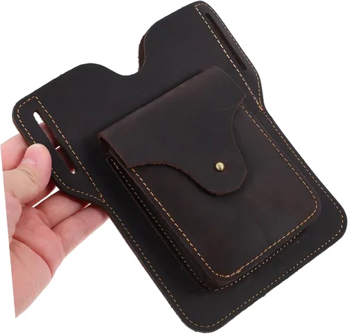 Vista 6 de Didiseaon 2 unids bolso de cinturón de teléfono para correr, funda para teléfono, funda de cuero para teléfono, fanny hip celular, fundas