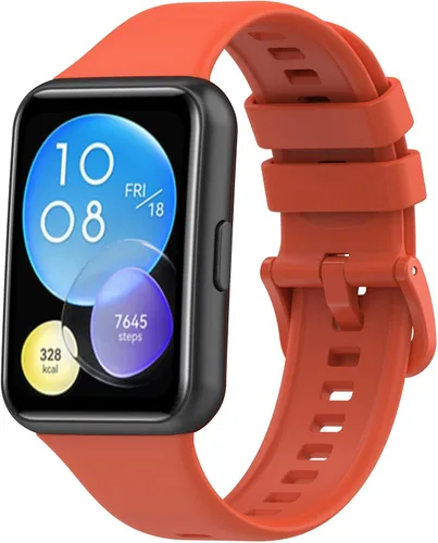 Vista 6 de Senter Correas de repuesto de goma suave de liberación rápida para Huawei Watch Fit 2 Smart Watch