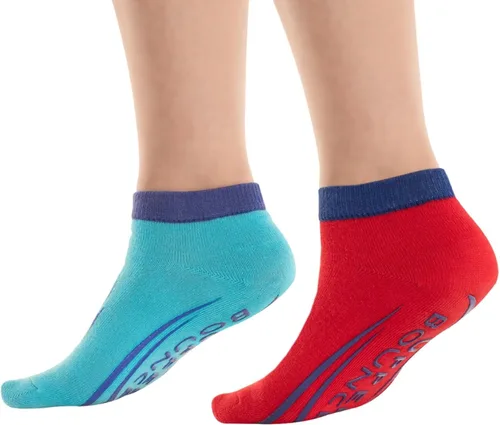 Vista 6 de Upper Bounce Trampoline Ankle Socks, Ballet Barre Non-Slip Fitness Anti-Skid Pilates, Running, Slipper Socks for Kids