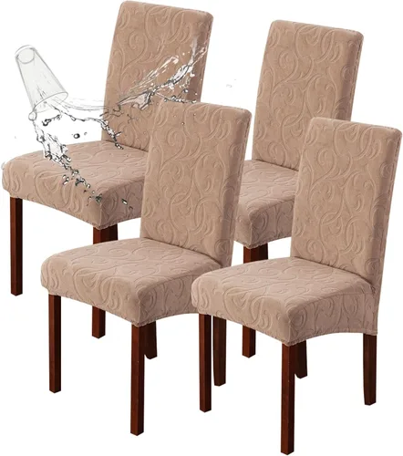 Vista 37 de Genina Fundas impermeables para sillas Parsons de comedor, fundas elásticas para sillas Parsons para comedor, cocina, funda protectora para silla