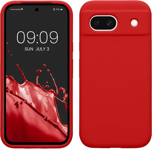 Vista 239 de kwmobile Funda Compatible con Google Pixel 6 Pro - Funda de Teléfono de Silicona TPU con Acabado Suave - Azul Caribe