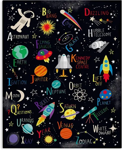 Vista 13 de Stupell Industries Letras mayúsculas y minúsculas del alfabeto arco iris ABC Multicolor