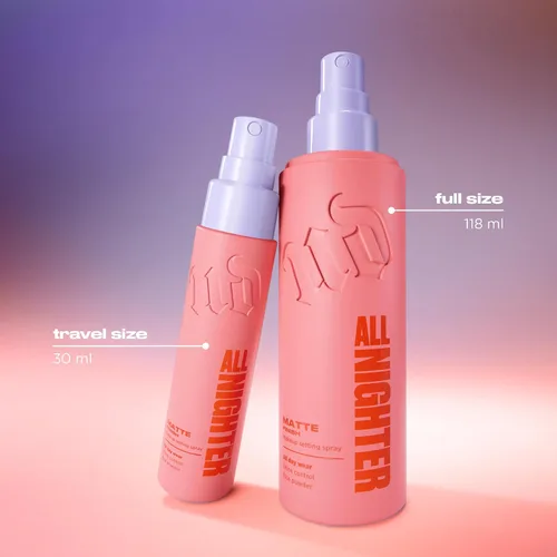 Vista 10 de Urban Decay All Nighter - Spray fijador de maquillaje impermeable, acabado mate difuminado, hasta 24 horas de uso, niebla facial ultrafina