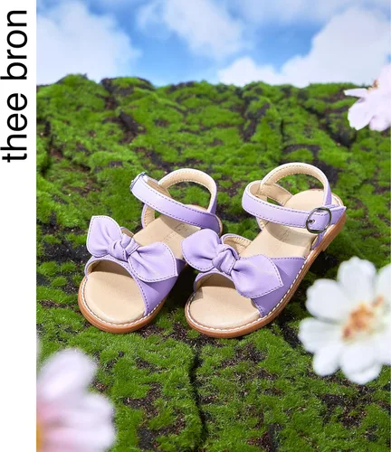 Vista 117 de THEE BRON Sandalias cómodas para niñas, zapatos para niños, sandalias rellenas
