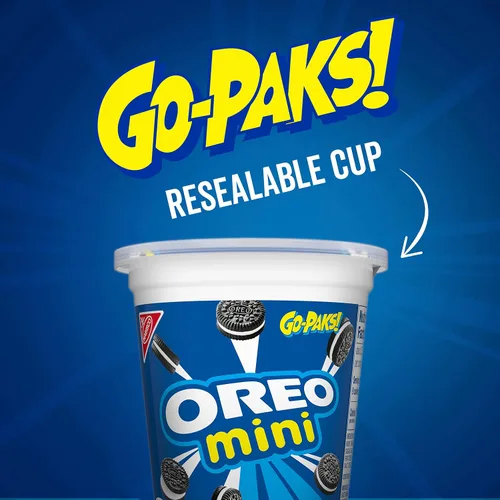 Vista 5 de Go-Cup - Paquete surtido de mini galletas OREO, mini galletas CHIPS AHOY, RITZ Bits de queso, Teddy Grahams de miel, Nutter Butter Bites, Mini Nilla