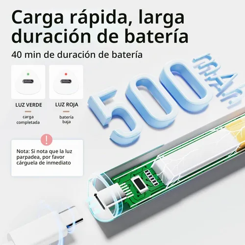 Vista 3 de BEAUTPAL - Luz UV de mano para uñas, mini secadora de uñas inalámbrica, cuello de cisne flexible, luz LED con pantalla LCD, lámpara de uñas de gel