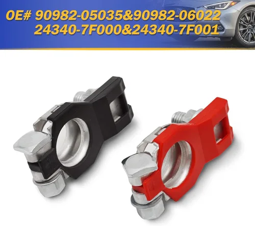 Vista 6 de Terminal de batería positivo y negativo para Nissan Infiniti Toyota Lexus 90982-05035 y 90982-06022 24340-7F000 y 24340-7F001