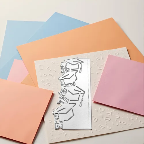 Vista 2 de Troqueles de corte temáticos de graduación para hacer tarjetas, sombreros con borde de estrellas, plantillas cortadas para álbumes de recortes