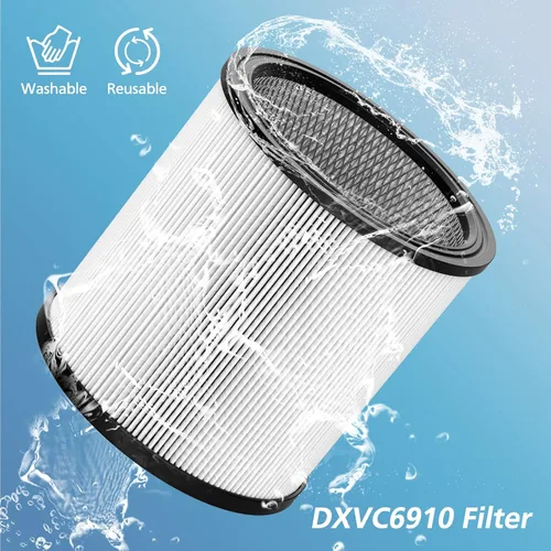 Vista 5 de DXVC6910 - Filtro de cartucho de repuesto compatible con aspiradora DeWalt DXV06P DXV09P DXV10P DXV10PL DXV10SA DXV12P DXV14P DXV16P para aspiradora