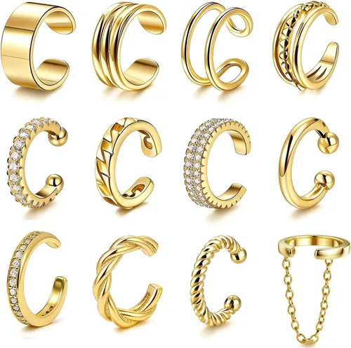 Vista 24 de Ear Cuffs Non Piercing Ear Cuff Earrings for Teen Girl Gifts Trendy Stuff