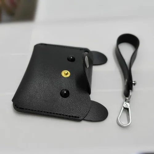 Vista 8 de Pastillero anticonceptivo/billetera PU cuero medicamento titular gato (negro)
