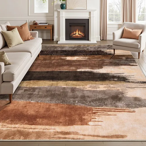 Vista 72 de Ciicool Alfombra moderna abstracta de 2 x 3 pulgadas, lavable, pequeña, antideslizante, de pelo bajo, alfombra de entrada plegable para cocina